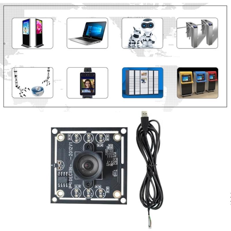 1 Set Modulo Scheda Fotocamera USB Nudo 1MP 100 Gradi Chip OV9732 Messa a Fuoco Fissa Formato YUV2 per Progetti di Riconoscimento Facciale