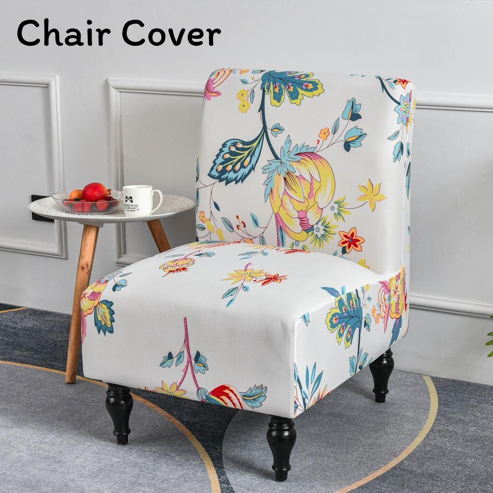 Fat Head Chair Cover No Armrest Fabric Protector With Non Slip And Dustproof For Home Dining Decor