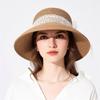 New lace bow straw fisherman hat children summer travel sun protection hat seaside beach hat Korean version versatile