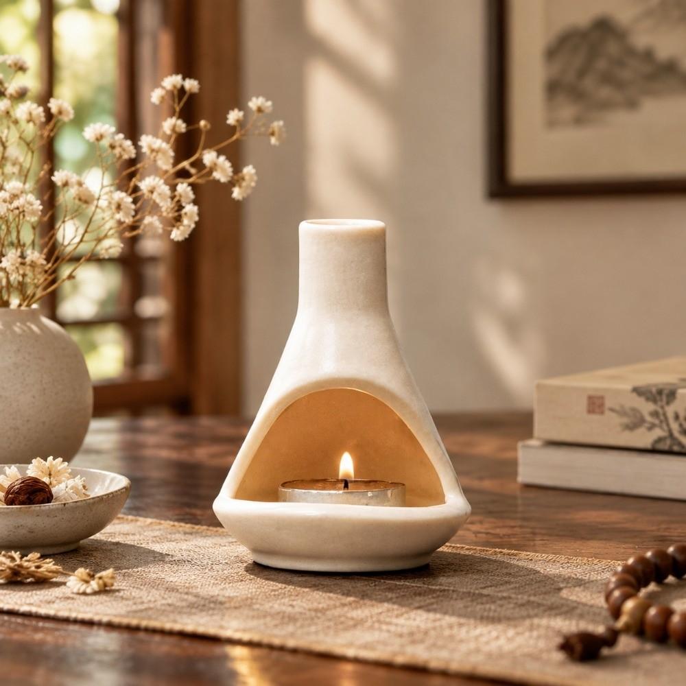 Incense Cones Ceramic Ceramic Incense Burner Mini Decorative Incense Cone Burner Durable Modern Incense Holder Meditation