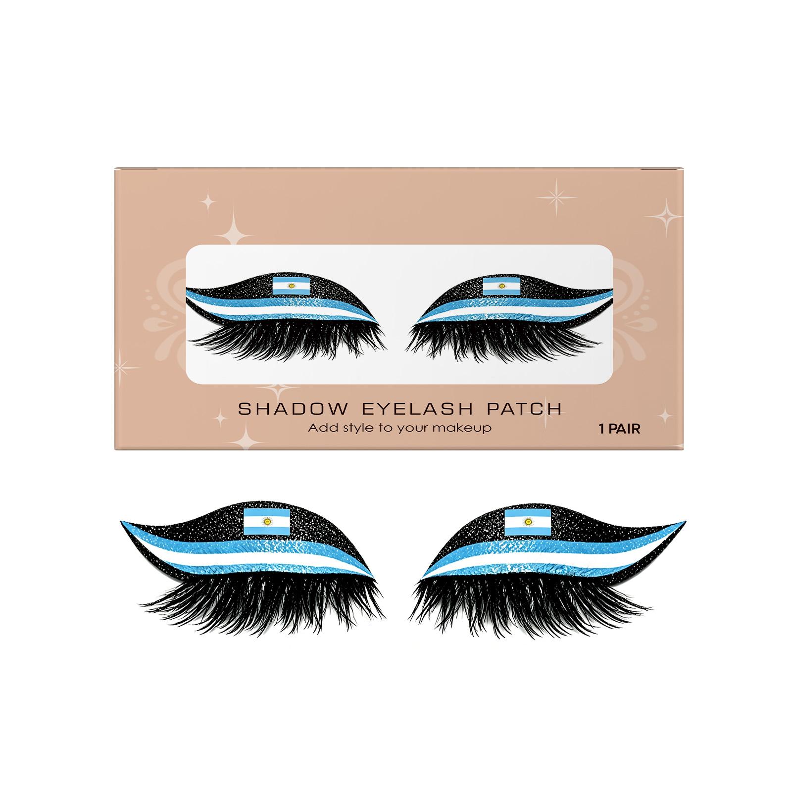 TORVIKX National flag false eyelashes Lightweight, comfortable, three-dimensional, naturally curled, easy-to-apply false eyelashes