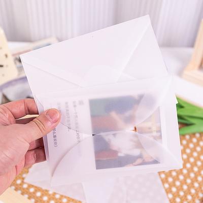 10 Stück/Los Leere transluzente Umschläge für Einladungen Postkarten Europäische Geschenkbox Nachrichtenkarten Umschläge Hochzeit Geschäftsbriefe
