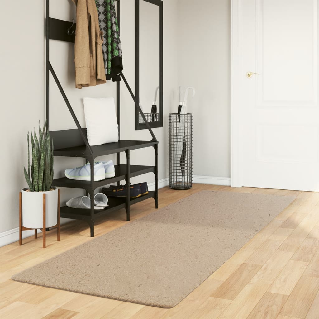 HUARTE Rug Short Pile Soft and Washable Beige 80 X 250 Cm