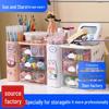 Transparent Desktop Pen Holder with Drawer - Planner Storage Organizer