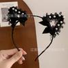 Pearl cos princess maid headband sexy charming mysterious lace headband orgy party dance handmade