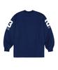 EASY NO EASY Long Sleeve Football Jersey - Navy