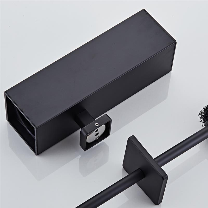 Stainless Steel Wall-Mounted Toilet Brush Set with Lid - Odor-Proof Bathroom Cleaning Tool
