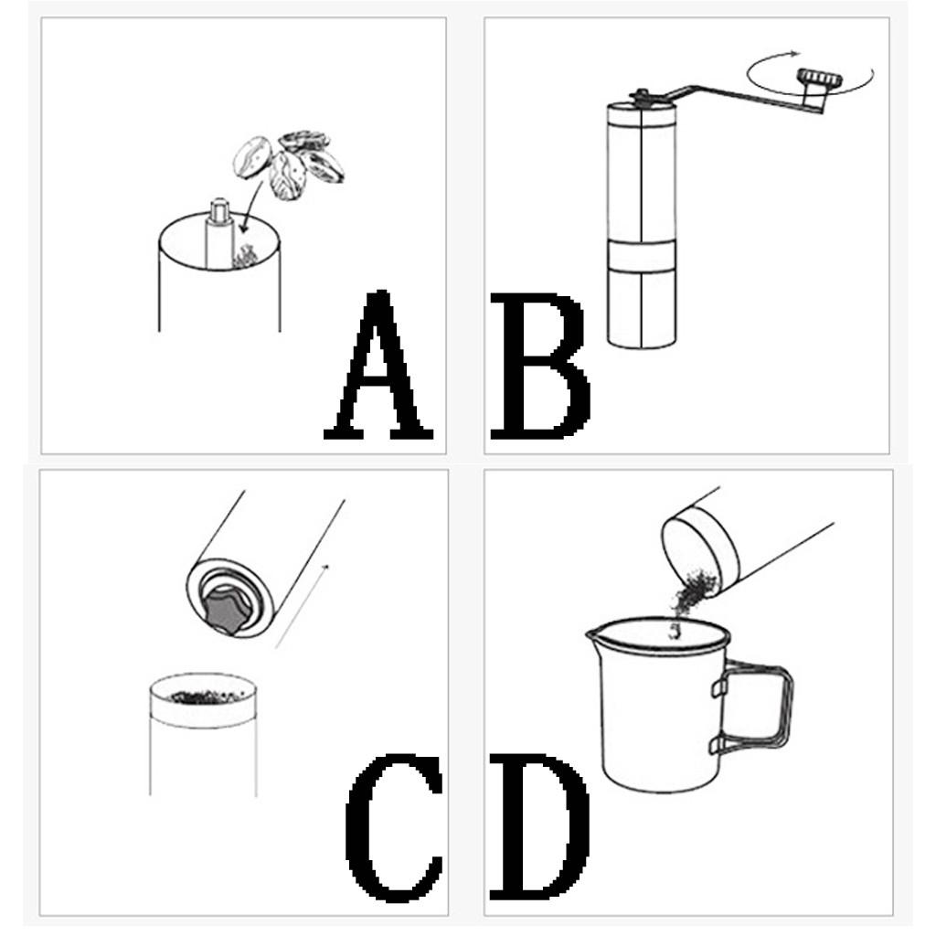 Tragbare Kaffeemühle Mini Edelstahl Hand Manuelle Handgemachte Kaffee Bean Grat Mühlen Mühle Küche Werkzeug Krokus Mühlen