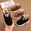 Kids Warm Thickened Lined Ankle Martin Boots Boys Girls Winter Side Zipper Snow Boots