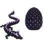 Dragon Egg Mysterious Dragon Egg Luminous Articulated Animal Toy Crystal 3D Printed Dinosaur Egg Suitable For Children Boys Girls Home Decoration