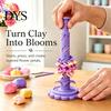 Polymer Clay Accessories Modular Flower Maker, Shaper with 9 Shaping Sculpting Tools for Scrapbooking Sleeves, Reusable Layered Press Projects,