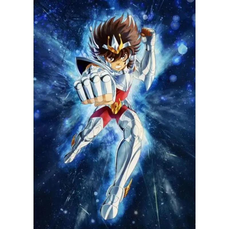 Klassische Anime Saint Seiya Poster Drucke Japan Cartoon Jungfrau Goldener Ritter Leinwandbild Wandkunst Bild Wohnzimmer Heimdekoration