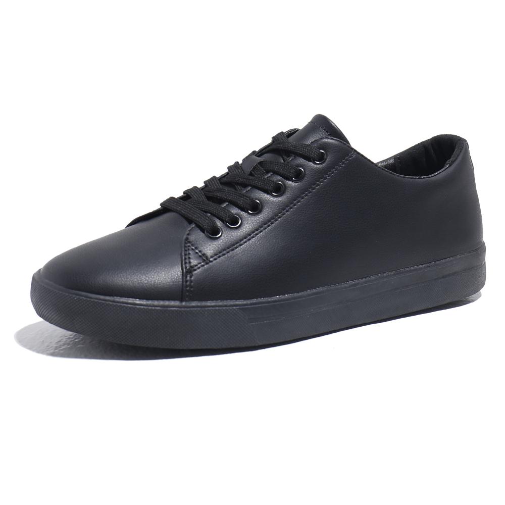 Men Casual PU Leather Flat Designer Shoes High Quality Comfy Vulcanized Shoes Lightweight Outdoor Hiking And Running Sports Shoe