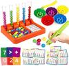 Farben Lernen Montessori Toys for Kids Ages 3-5, Color Sorting & Counting Math Manipulatives, Fine Motor Skills Educational Learning Activities