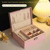 High-Capacity  Pu Leather Jewellery Storage Boxes Portable Travel Jewelry Box Necklace Earrings Ring Jewelry Organize