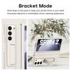 Luxury Leather With Holder Fold5 Fold6 Hinge Protector Case For Samsung Galaxy Z Fold 6 5 4 5G With Glass Screen Protector Cover