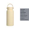1L Large Capacity Wide Mouth Rubber Paint Thermos Cup - Easy To Clean, American Style, Fashionable Student Water Bottle
