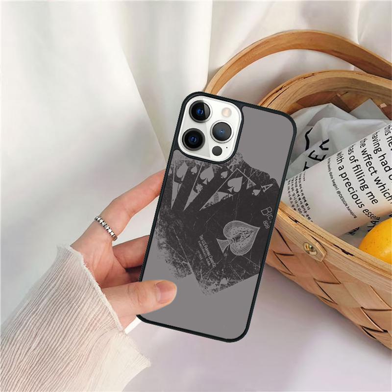 Poker Playing Cards Phone Case For iPhone 17 Air 16 15 14 11 12 13 Pro  MAX Plus coque Cover Shell