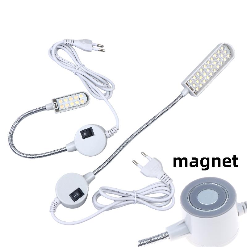 1Pcs AC220V EU/US Standard Sewing Machine Magnet LED Light DIY Bedhead Reading Lamp 10/20/30/40 LED Beads Sewing Machine Light