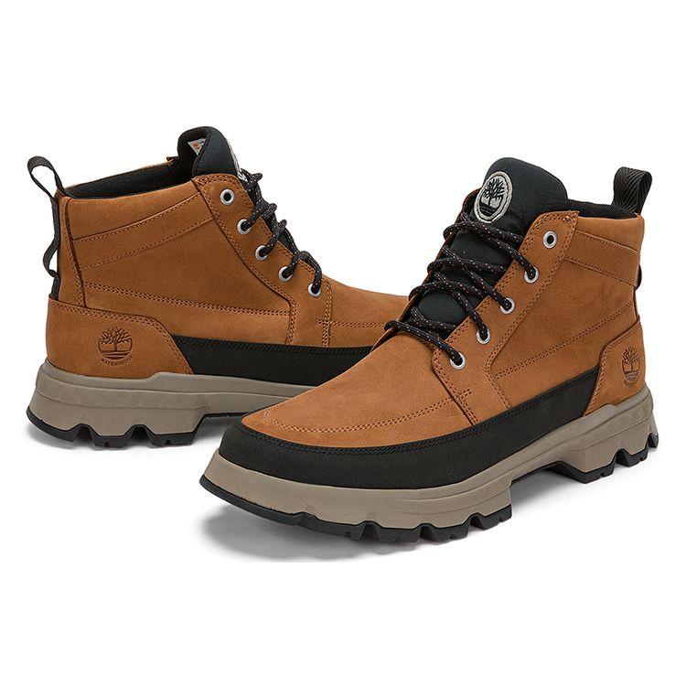 Timberland Leather Waterproof Durable Short Outdoor Boots Men Boots Rust A5USHF13