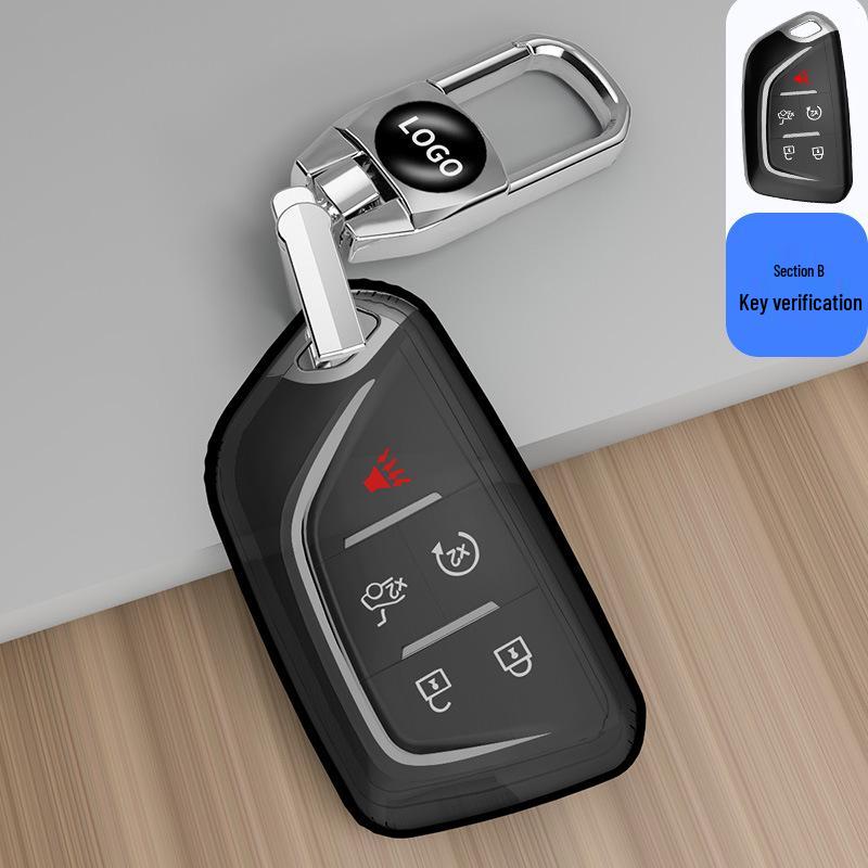 Cadillac Key Cover for XT5, XT4, XT6, CT5, CT6, CT4, XTS, ATSL - Transparent Shell