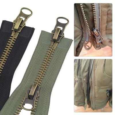 1PC DIY šitie s dvojitým jazdcom dlhý zips s otvoreným koncom bunda s kovovým zipsom obojsmerné odevné doplnky 8#