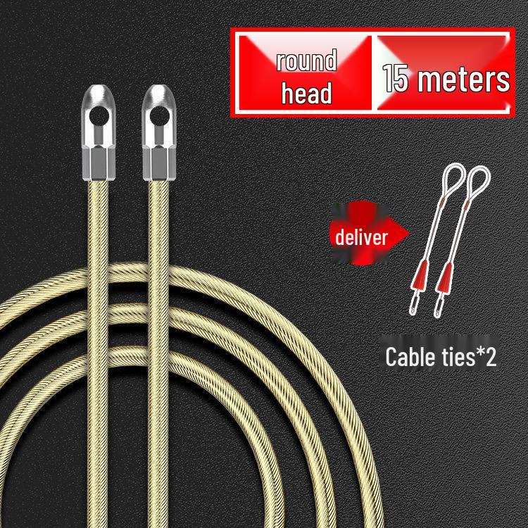 Universal Steel Wire Pipe Threading Tool - Manual Spring Head Electrician Puller