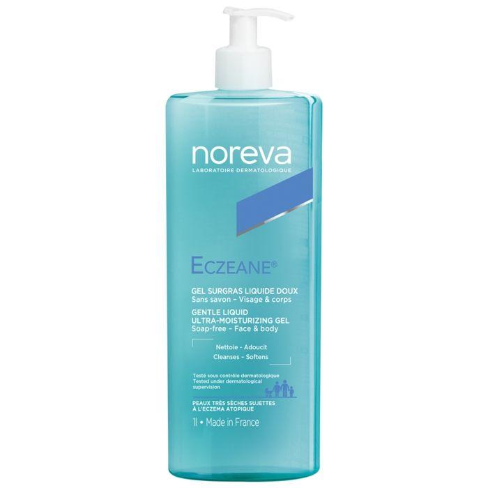 Soin Nettoyant - Noreva - Eczeane Gel Surgras - 1L - Sans Parabène - Flacon-pompe