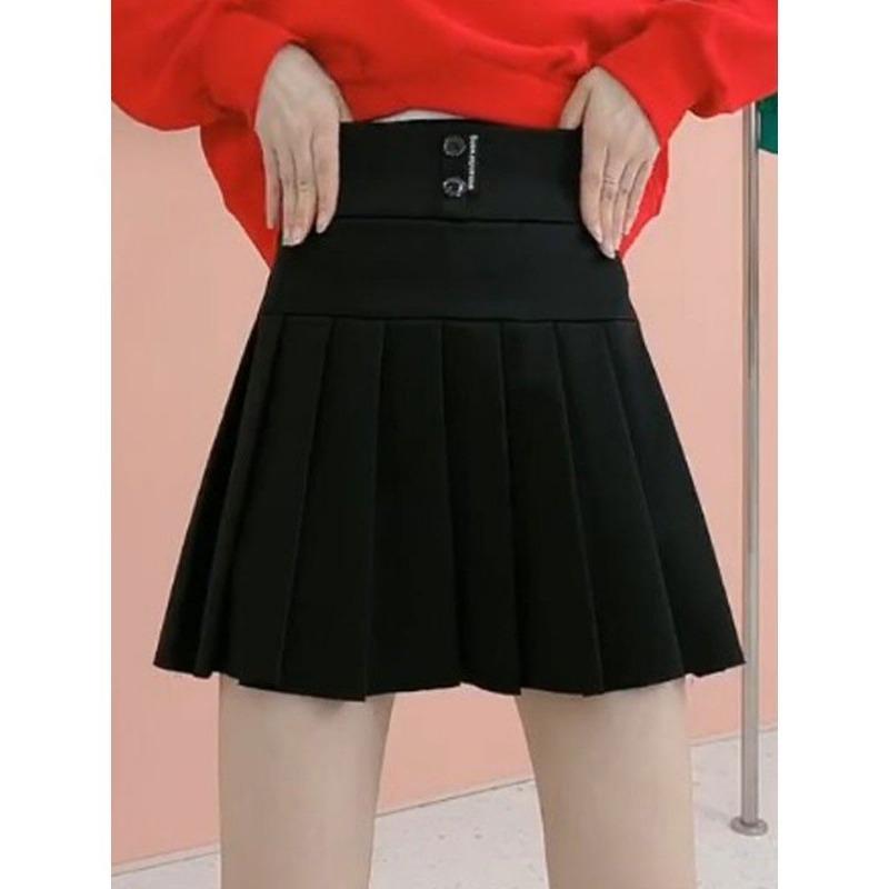 Plusstorlek Hög midja A-linje Plisserad kjol med en Designer Volang - Halkfri och Andningsbar