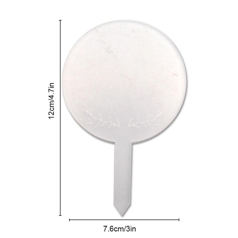 Transparent Acrylic Plant Tags Garden Yard Nursery Flower Pot Seed Varieties Tagging Marker DIY Garden Labels Plants Sign