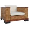 Day and Night - Day and Night Armchair with Brown Natural Rattan Cushions