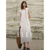 Faux Two-Piece Lace Sleeveless A-line Dress