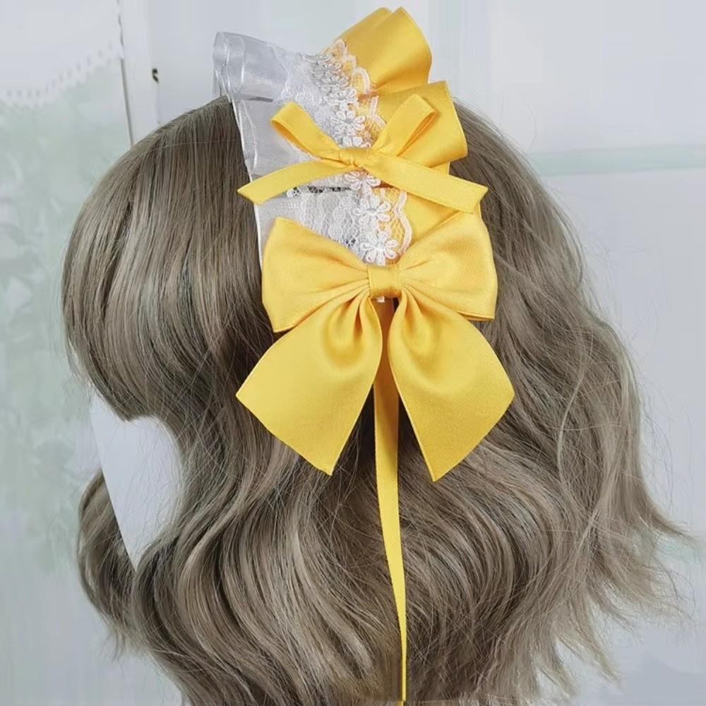 Multi-colored Lace Headwear Bow Lolita Headband Lovely Cosplay Hair Hoop  Anime Convention