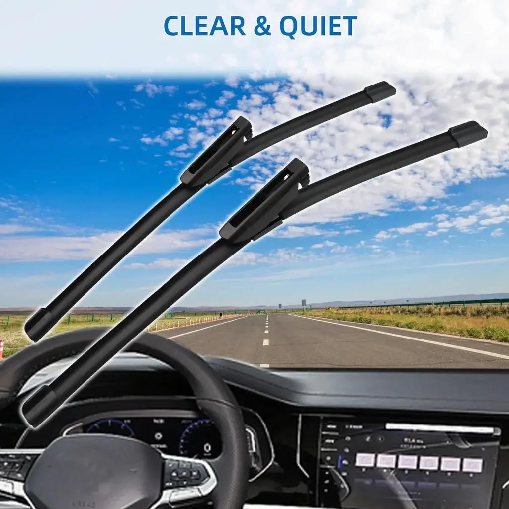 2PCS Wiper Blades Set Kit For Fiat Fiorino MK3 2008-2013 Front Windshield Brushes Windscreen Window Accessories