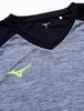 Mizuno Badminton Game Short True Size 72MA0007 Shirt, Sleeve, Blue, XS,