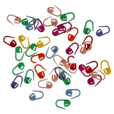 20 Adet Renkli Mix Mini Plastik Örgü Klipleri Tığ Kilitleme Dikiş Marker DIY