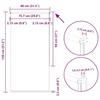 VidaXL Blackout Roller Blind Fabric Width 75.7 Cm Polyester 4011098