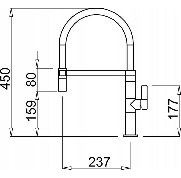 Torneira Elleci Wave preto Fosco 1066-866BD
