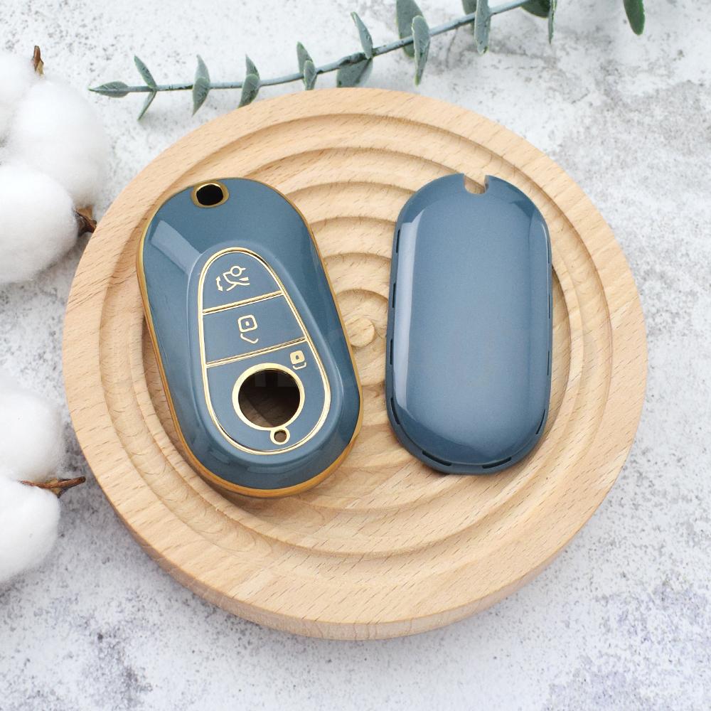 Anti-Scratch Tpu Car Key Case Cover For Mercedes Benz W206 W223 C S Class S350 C200 C260 C300 S400 S450 S500 - Holder