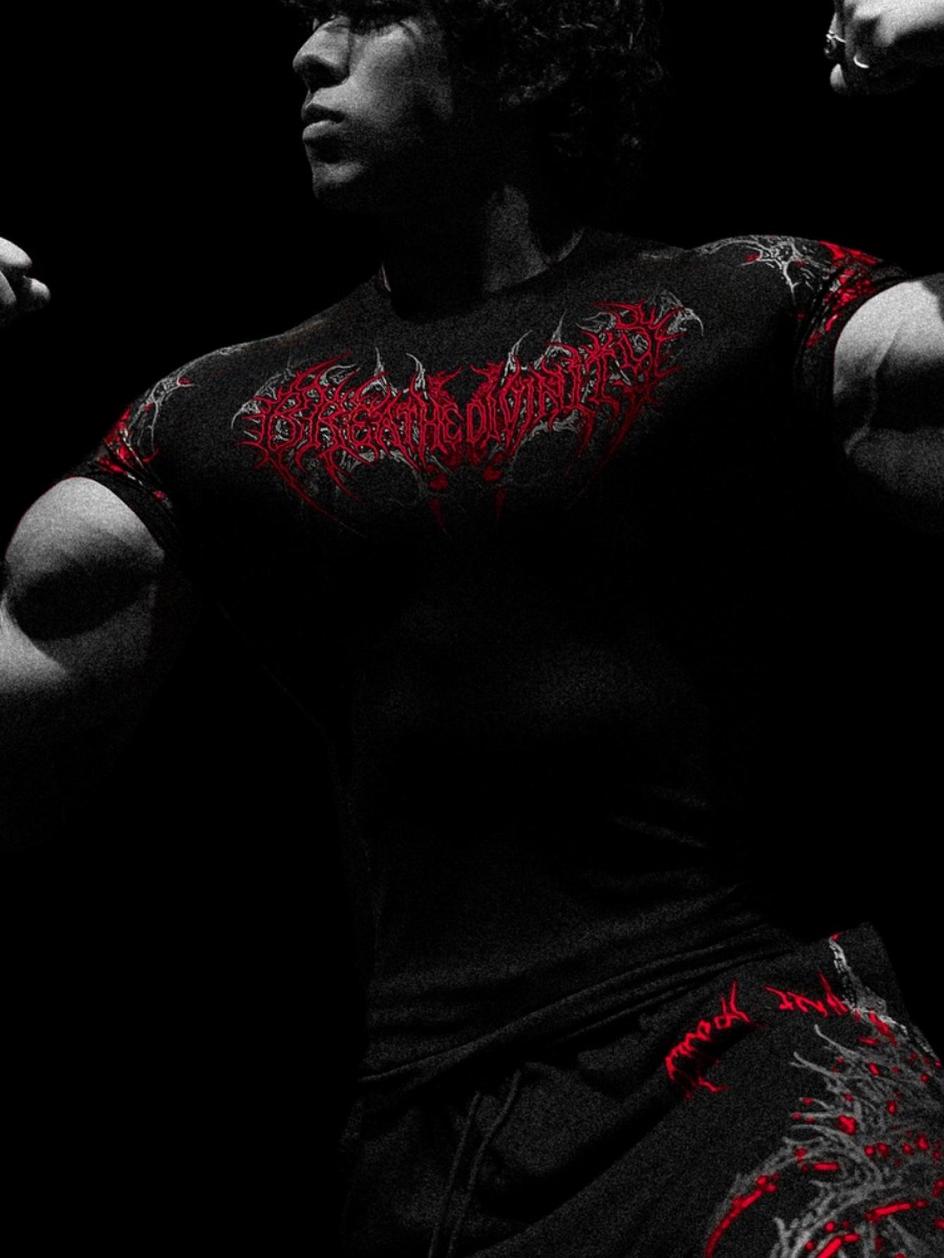 UrbanEdge Breathedivinity Heren Sneldrogend Fitness Topje - Elastisch Strak T-shirt voor Training & Fietsen Extra Small