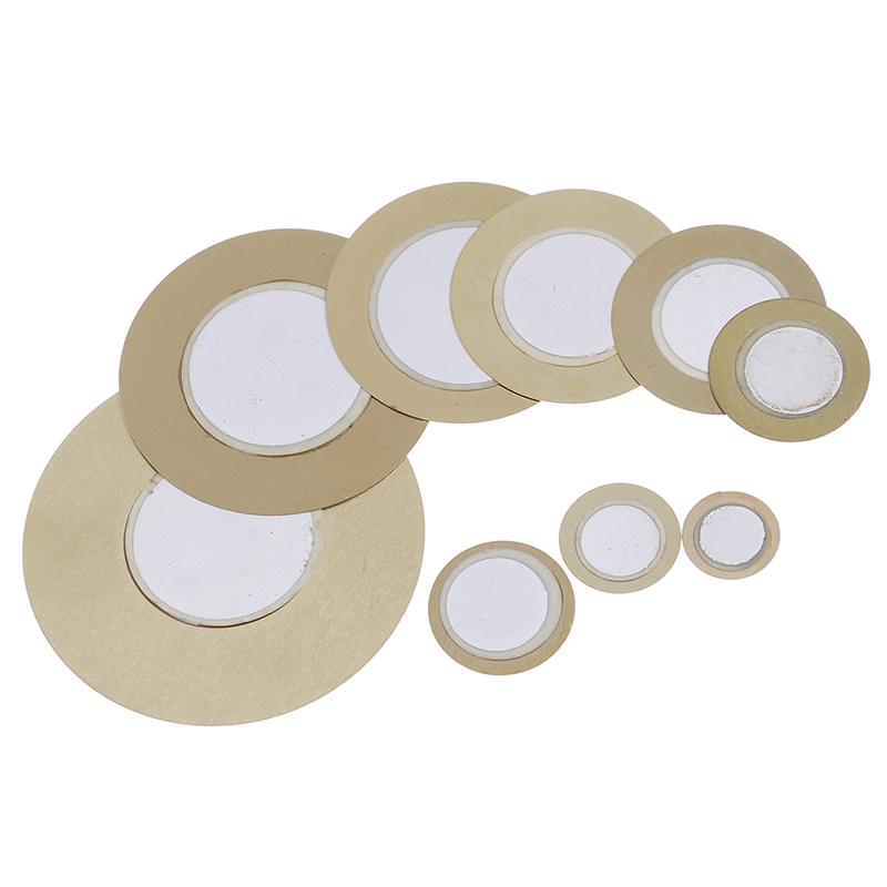 10Pcs 12-50mm piezo elements sounder sensor pad round trigger drum disc copperTB