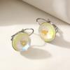 Fashion Round Artificial Crystal Hoop Earrings for Women Earring Jewelry Wedding Party Accessories