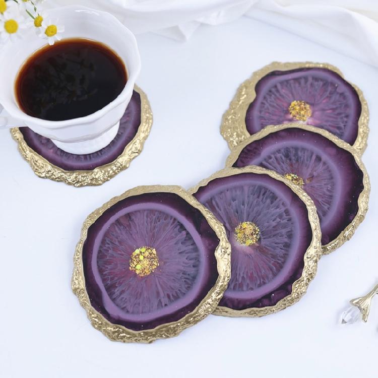 Resin Tray Molds Irregular Silicone Coasters Molds for DIY Cup Mat Home Decor