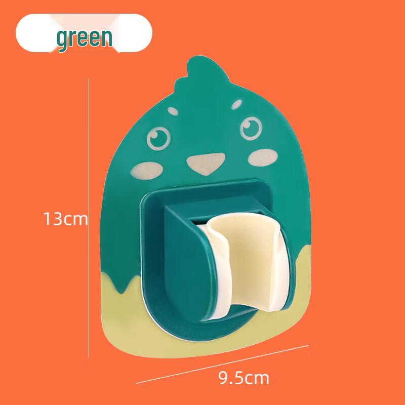 ZISIZ Adjustable Shower Head Holder with Green Bird Design