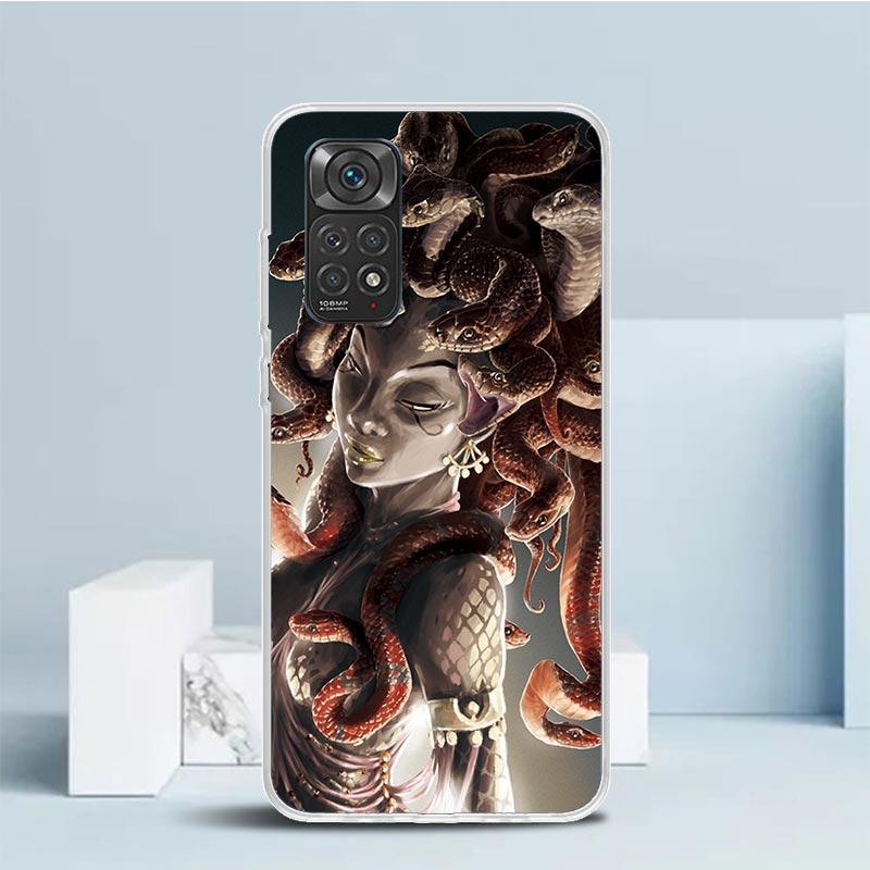 

Medusa Greek Mythology Phone Case For Xiaomi Redmi Note 15 14 14S 13 12S 12 Pro Plus 11S 11 11T 11E 10S 10 + Soft TPU Back Cover Redmi Note 10 Pro 4G