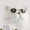 2x Modern Cat Figurine Sculpture Resin Statue Collectible Ornament for Home Living Room Desktop
