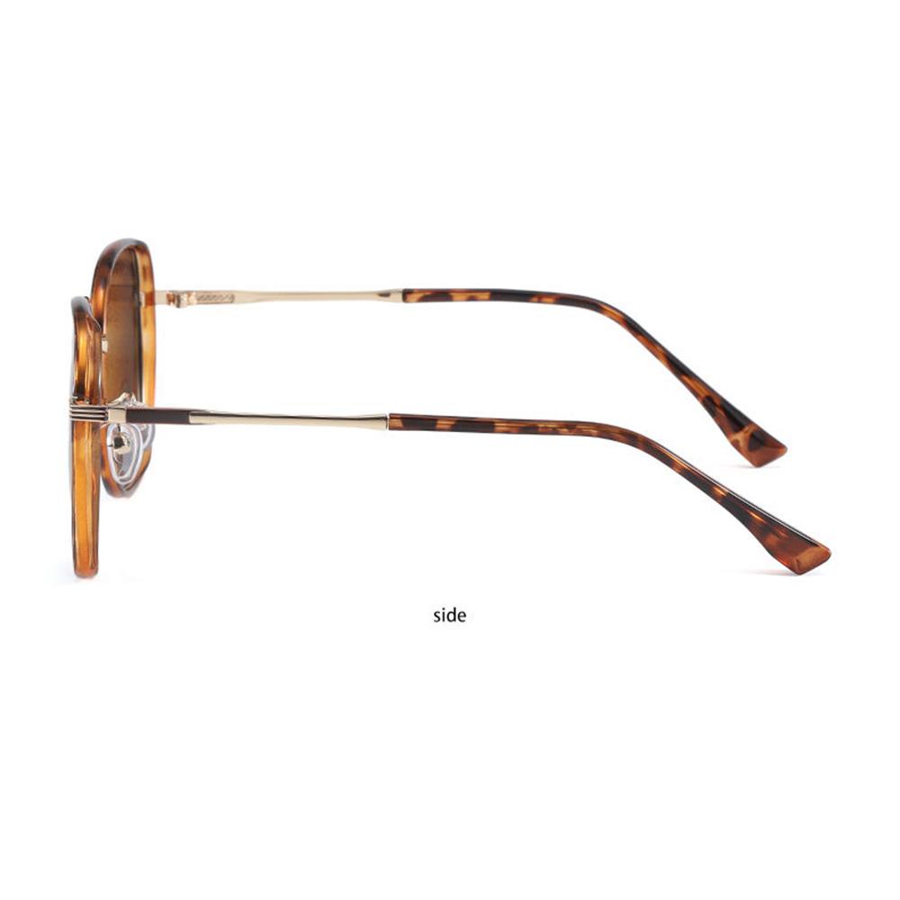 Women Trendy Sun Glasses Polarized Oversized Geometric Sunglasses UV400 Protection Lens TR Metal Frame for Men Women