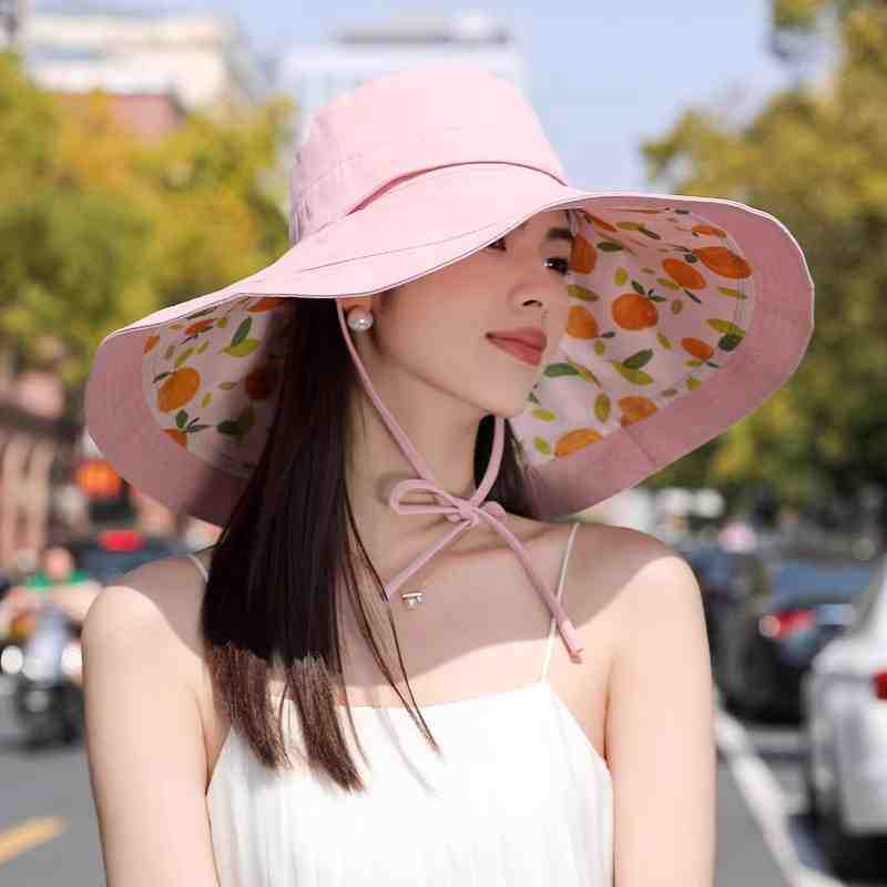 

Весна и лето новый см очень большой поля солнцезащитный козырек солнцезащитный двусторонний солнцезащитный шляпа женский УФ-защита Average size