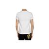 Versace Plain Logo Print V-Neck Short Sleeve T-Shirt Men Tops White AUU01004-A232741-A1001