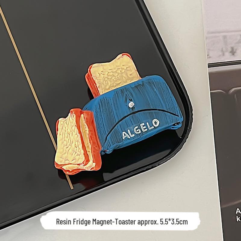 Personalized 3D Food Refrigerator Magnet - Creative & Cute Resin Design